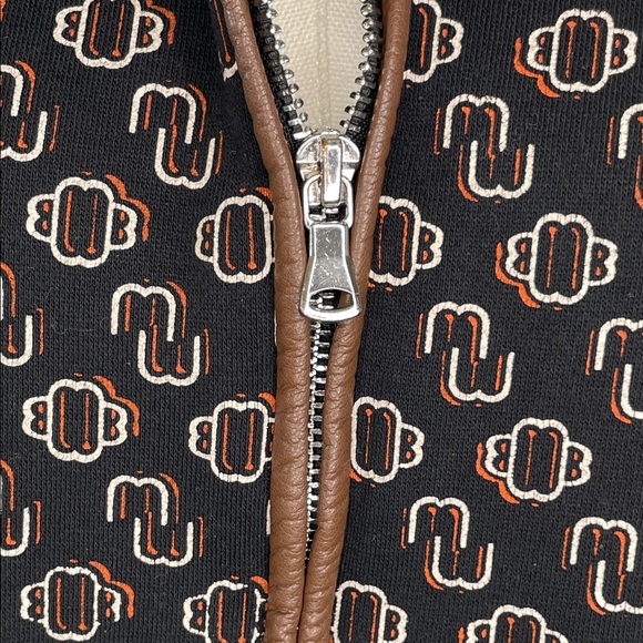 Maje Trame Zip Sweatshirt, Maje Size 0 - Picture 7 of 10